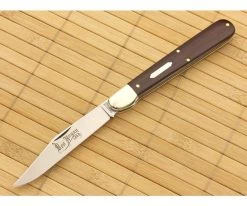 Tidioute Cutlery #65 Ben Hogan 1865 Maroon Linen Micarta Clip Point