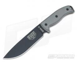 ESEE 6 Black Plain Edge Blade Black Sheath