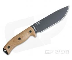 ESEE 6 Black Blade 3D Natural Canvas Micarta Handles Fixed Blade 6PB-011 -Camping Knives best sale 6pb 011 3
