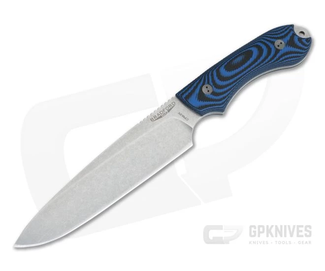 Bradford Knives Guardian6 Sabre Stonewashed 3V 3D Blue/Black G10 1 Bradford Knives Guardian6 Sabre Stonewashed 3V 3D Blue/Black G10
