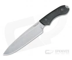 Bradford Knives Guardian6 Sabre Stonewashed 3V 3D Carbon Fiber