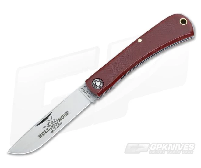 Farm and Field Tool Bullnose Work Knife Burgundy Micarta 1 Farm and Field Tool Bullnose Work Knife Burgundy Micarta