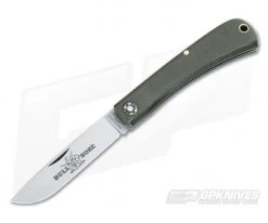 Farm and Field Tool Bullnose Work Knife Green Micarta