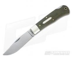 Tidioute Cutlery #72 Cody Scout Green Canvas Micarta