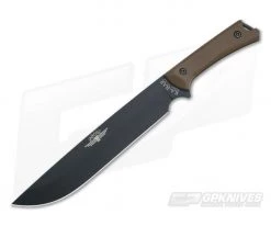 Kabar Jarosz Choppa Black 1095 Brown Ultramid Fixed Blade Knife 7507