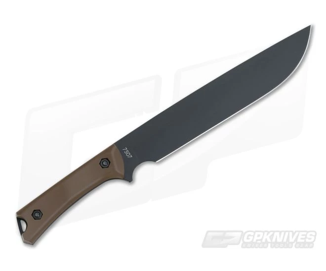 Kabar Jarosz Choppa Black 1095 Brown Ultramid Fixed Blade Knife 7507 3 Kabar Jarosz Choppa Black 1095 Brown Ultramid Fixed Blade Knife 7507 - Image 3