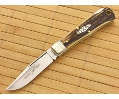 Northfield #83LB Clip Pt Tascosa Natural Stag Serialized