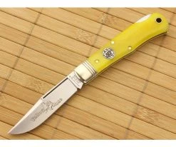 Northfield #83LB Tascosa Little Lock Back Yellow Rose Clip Point