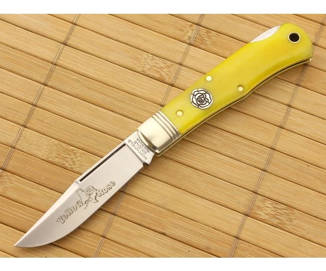 Northfield #83LB Tascosa Little Lock Back Yellow Rose Clip Point 1 Northfield #83LB Tascosa Little Lock Back Yellow Rose Clip Point