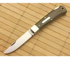 Tidioute #83LB Tascosa Little Lock Back OD Green Micarta