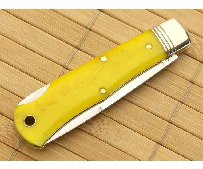 Northfield #83LB Tascosa Little Lock Back Smooth Yellow Rose Bone 2 Northfield #83LB Tascosa Little Lock Back Smooth Yellow Rose Bone - Image 2