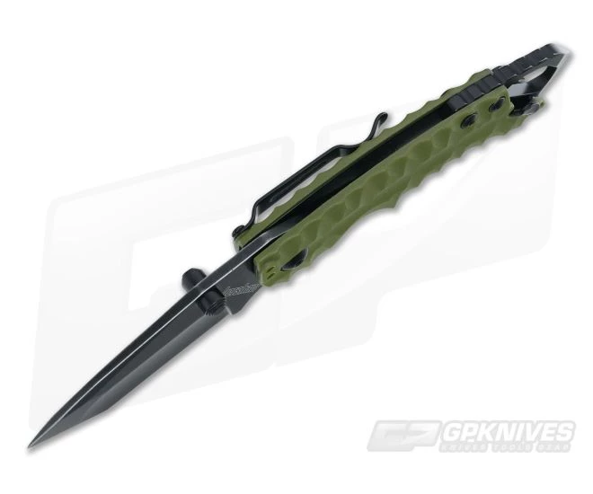 Kershaw Shuffle II Tanto Olive Blackwash Folder 8750TOLBW 3 Kershaw Shuffle II Tanto Olive Blackwash Folder 8750TOLBW - Image 3