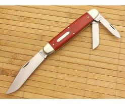 Tidioute #98 Texas Whittler Red Linen Micarta