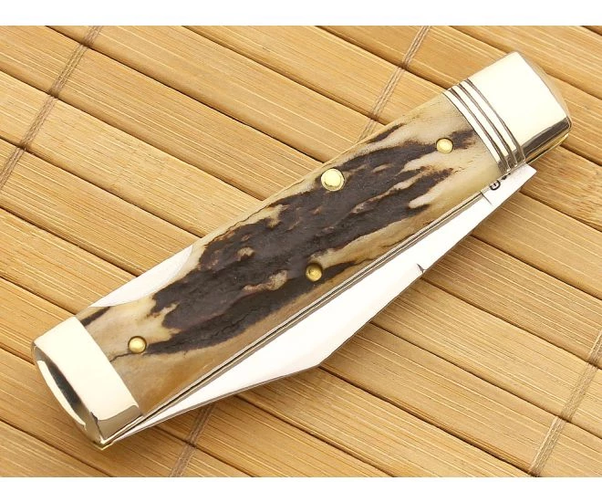 Northfield #99 Wall Street Burnt Stag Clip Point 2 Northfield #99 Wall Street Burnt Stag Clip Point - Image 2