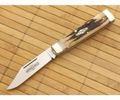 Northfield #99 Wall Street Burnt Stag Clip Point