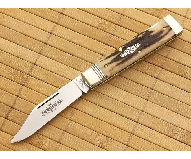 Northfield #99 Wall Street Burnt Stag Clip Point 1 Northfield #99 Wall Street Burnt Stag Clip Point