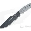TOPS Alaskan Harpoon Black 1095 Black Linen Micarta Fixed Blade AH906