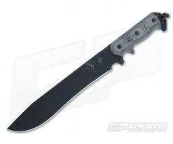 TOPS Knives Armageddon Black Linen Micarta