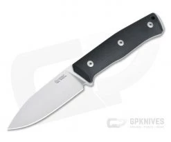 LionSteel B35 Black G10 Flat Ground Sleipner Bushcraft Fixed Blade