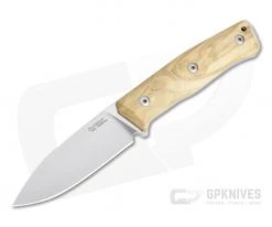 LionSteel B35 Olive Wood Flat Ground Sleipner Bushcraft Fixed Blade