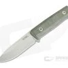 LionSteel B40 Bushcraft Green Micarta Sleipner Steel Fixed Blade