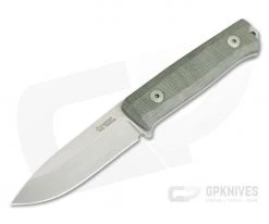 LionSteel B40 Bushcraft Green Micarta Sleipner Steel Fixed Blade