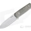LionSteel B41 Bushcraft Green Canvas Micarta Sleipner Steel Fixed Blade