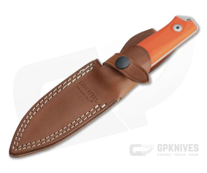 LionSteel B41 Bushcraft Orange G10 Sleipner Steel Fixed Blade 2 LionSteel B41 Bushcraft Orange G10 Sleipner Steel Fixed Blade - Image 2