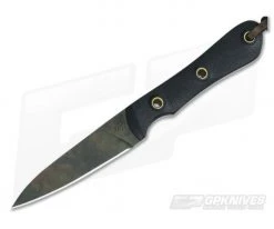 Smith & Sons Bandit Original Patina CPM D2 Black Micarta Compact Fixed Blade