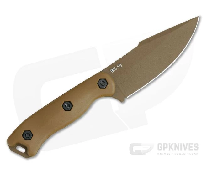 Kabar Becker BK18 Harpoon Tan 1095 Tactical Fixed Blade Knife 3 Kabar Becker BK18 Harpoon Tan 1095 Tactical Fixed Blade Knife - Image 3