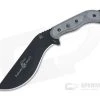 TOPS Knives Bushcrafter Kukuri 7.0 Black 1095 Black Linen Micarta Fixed Blade BKUK-01