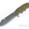 TOPS Knives Backpacker's Bowie Green Canvas Micarta Fixed Blade BPB-01