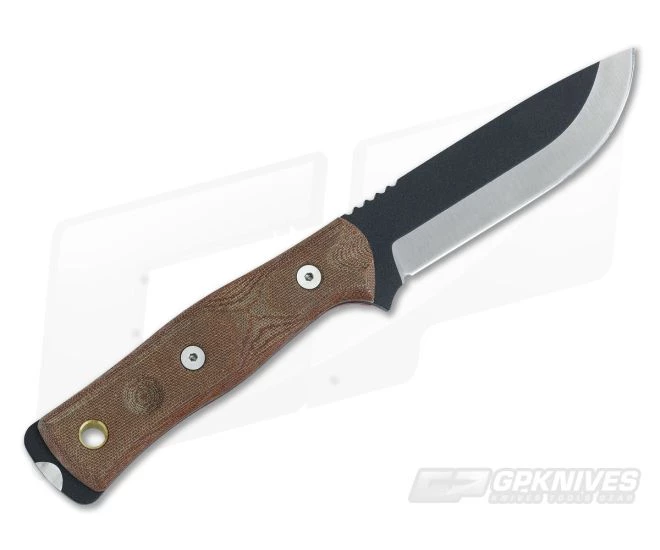 TOPS B.O.B. Fieldcraft Black 1095 Tan Canvas Micarta Fixed Blade Knife BROS01 3 TOPS B.O.B. Fieldcraft Black 1095 Tan Canvas Micarta Fixed Blade Knife BROS01 - Image 3