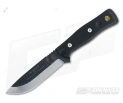 TOPS B.O.B. Fieldcraft Knife Black G10