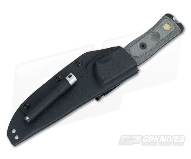 TOPS B.O.B. Fieldcraft Knife Black Linen Micarta 2 TOPS B.O.B. Fieldcraft Knife Black Linen Micarta - Image 2