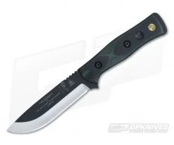 TOPS B.O.B. Fieldcraft Knife Black and Green G10