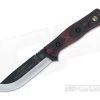 TOPS B.O.B. Fieldcraft Knife Red and Black G10