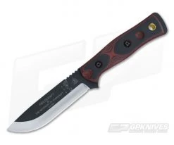 TOPS B.O.B. Fieldcraft Knife Red and Black G10