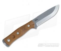 TOPS B.O.B. Fieldcraft Knife Brown Canvas Micarta Tumble Finish 5 TOPS B.O.B. Fieldcraft Knife Brown Canvas Micarta Tumble Finish -Camping Knives best sale brostbf 3