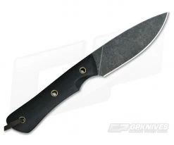 Smith & Sons Brave Darkened D2 Black Micarta Every Day Carry Fixed Blade -Camping Knives best sale bvdk mc blk 3