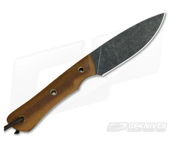 Smith & Sons Brave Darkened D2 Natural Micarta Every Day Carry Fixed Blade 3 Smith & Sons Brave Darkened D2 Natural Micarta Every Day Carry Fixed Blade - Image 3