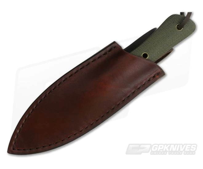 Smith & Sons Brave Darkened D2 OD Green Micarta Every Day Carry Fixed Blade 2 Smith & Sons Brave Darkened D2 OD Green Micarta Every Day Carry Fixed Blade - Image 2