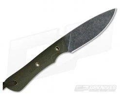 Smith & Sons Brave Darkened D2 OD Green Micarta Every Day Carry Fixed Blade 5 Smith & Sons Brave Darkened D2 OD Green Micarta Every Day Carry Fixed Blade -Camping Knives best sale bvdk mc odg 3