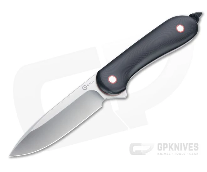 CIVIVI Fixed Blade Elementum Satin 10Cr15CoMoV Contoured Black G10 Knife C2104A 1 CIVIVI Fixed Blade Elementum Satin 10Cr15CoMoV Contoured Black G10 Knife C2104A