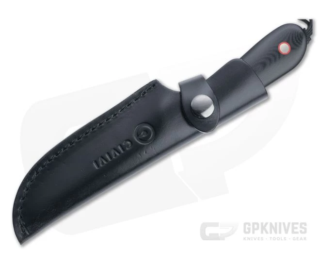 CIVIVI Fixed Blade Elementum Satin 10Cr15CoMoV Contoured Black G10 Knife C2104A 2 CIVIVI Fixed Blade Elementum Satin 10Cr15CoMoV Contoured Black G10 Knife C2104A - Image 2