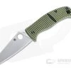 Spyderco Caribbean Salt Sheepfoot Plain LC200N Compression Lock Folder C217GPSF