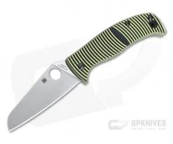 Spyderco Caribbean Salt Sheepfoot Plain LC200N Compression Lock Folder C217GPSF