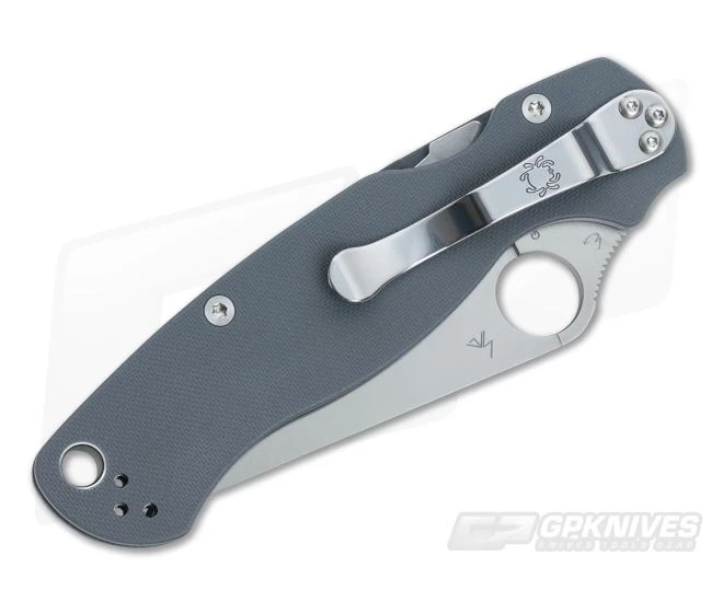 Spyderco ParaMilitary 2 Cru-Wear Gray G10 Sprint Run 2 Spyderco ParaMilitary 2 Cru-Wear Gray G10 Sprint Run - Image 2