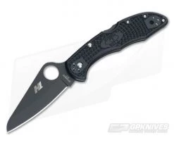 Spyderco Salt 2 Black Plain H1 Black FRN Back Lock Folder C88PBBK2
