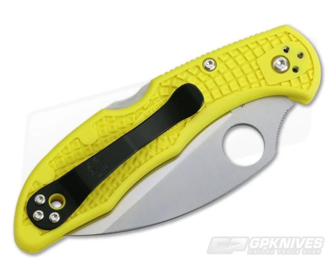 Spyderco Salt 2 Wharncliffe Plain H1 Yellow FRN Back Lock Folder C88PWCYL2 2 Spyderco Salt 2 Wharncliffe Plain H1 Yellow FRN Back Lock Folder C88PWCYL2 - Image 2